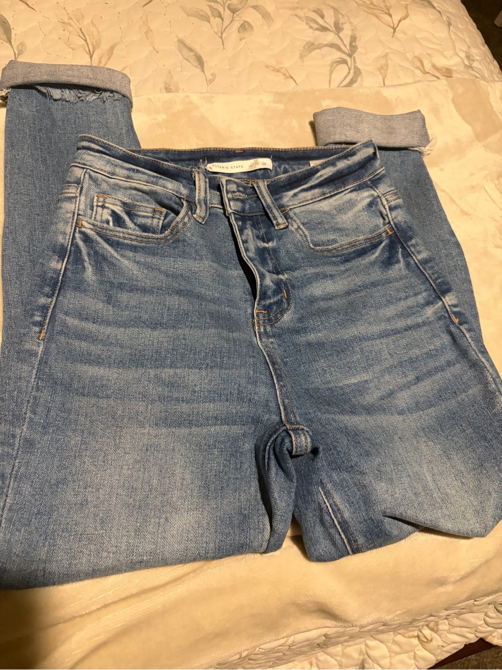 Altar'd State Light Blue Ripped Skinny Jeans - Picture 2 of 5
